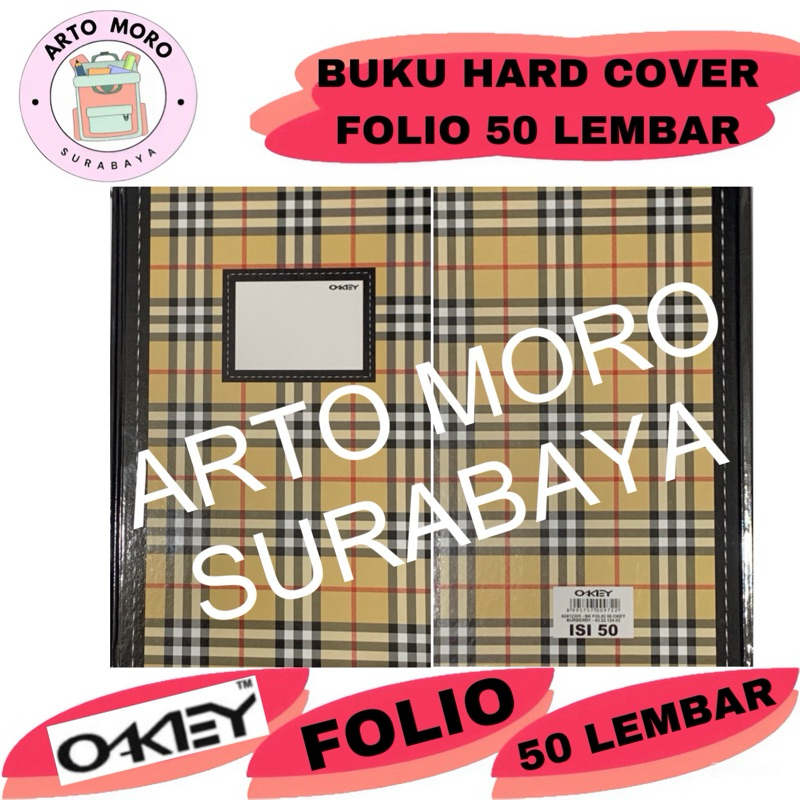 

BUKU HARD COVER FOLIO 50 LEMBAR OKEY READY STOCK SURABAYA