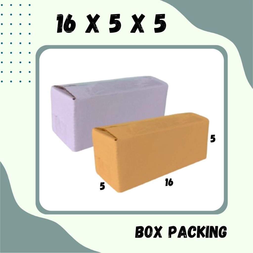 

Box 16x5x5 Kardus A1 Packing Karton Dus Kotak Kemasan Obat Mainan Olshop Souvenir Jamu Sparepart