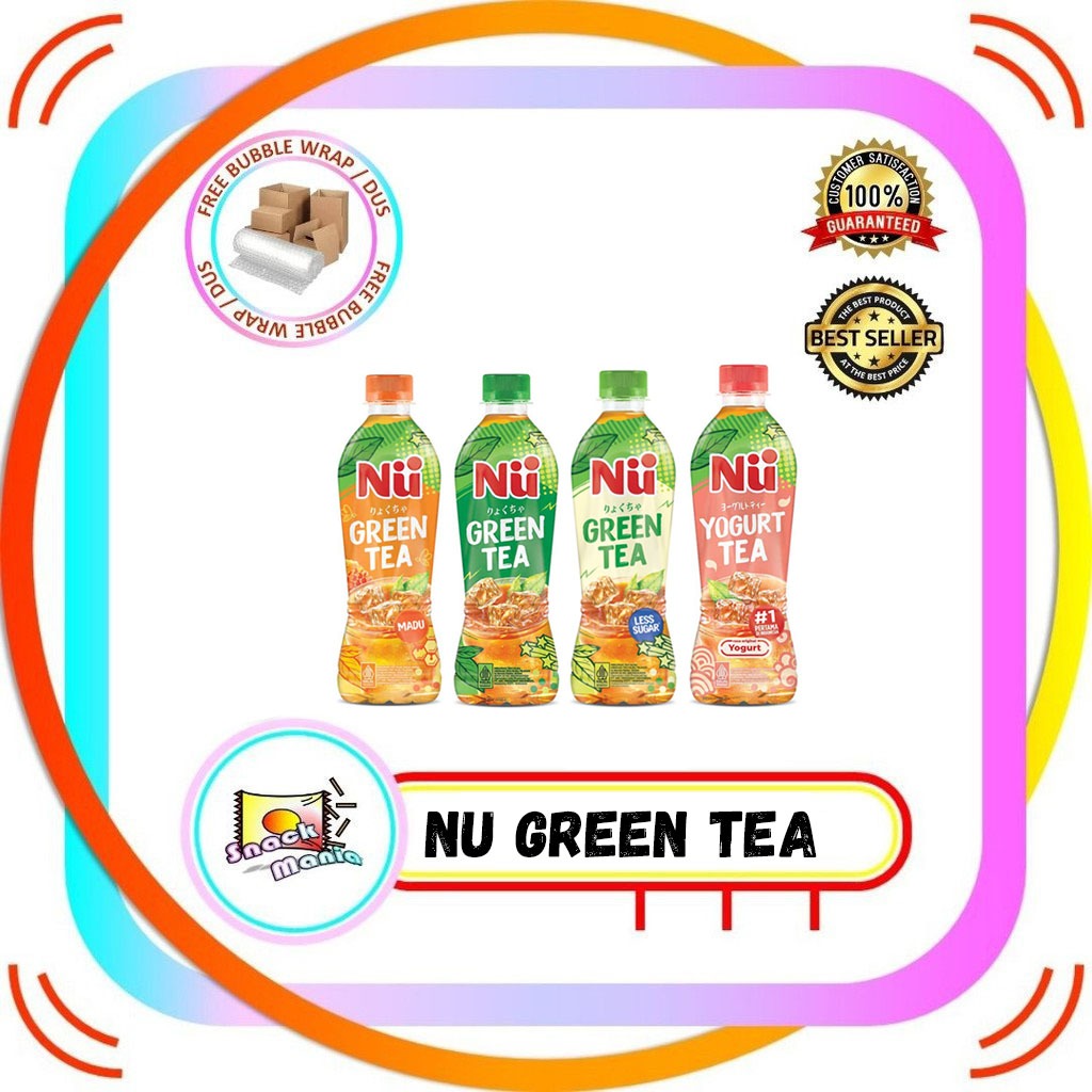 

Nu Green Tea Less Sugar Gula Batu Madu Original ~ 450 ML