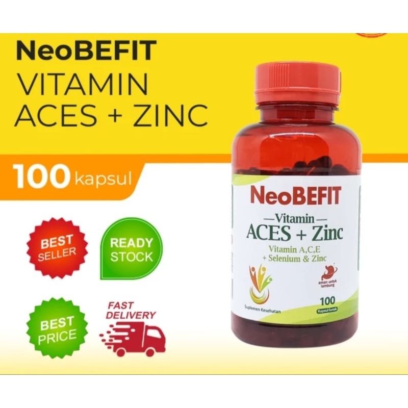 NeoBefit Vitamin ACES+Zinc Isi 100 Sofgel Promo Ori