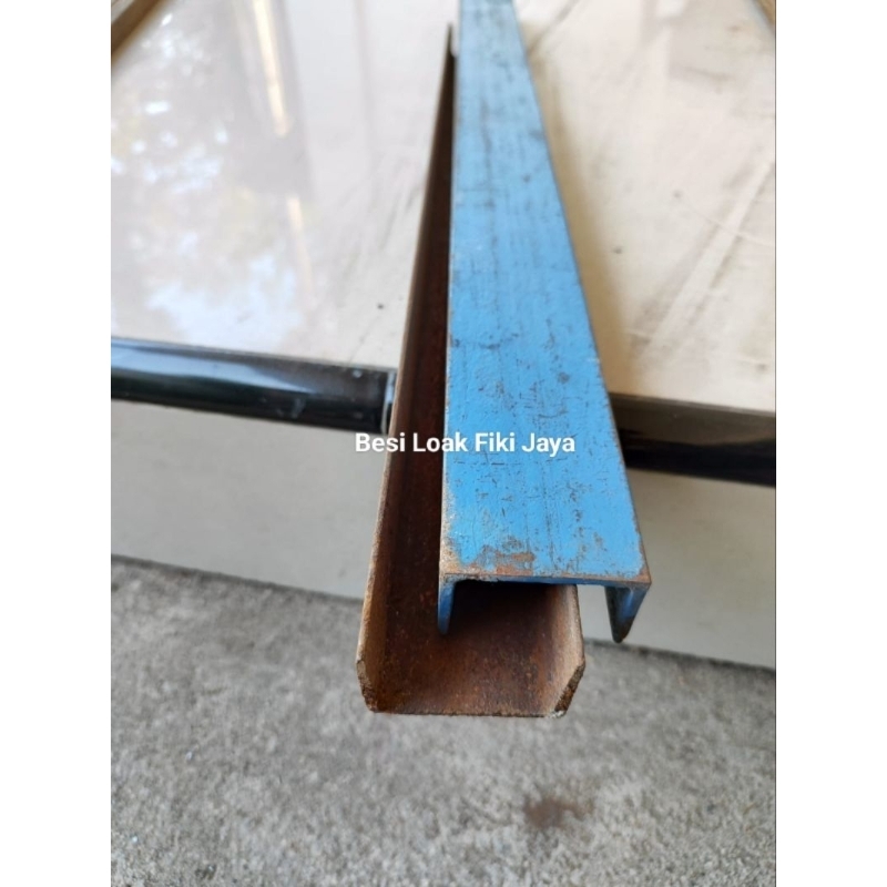 Besi Kanal UNP 5cm Tebal 3mm dan 5mm Harga per 10cm