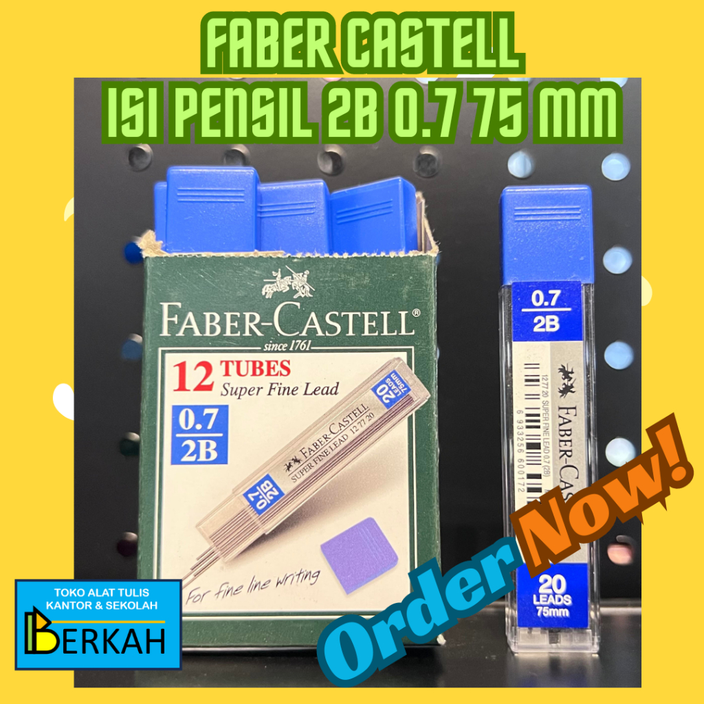 

Faber Castell Isi Pensil Mekanik 0.7 2B 75 mm Original