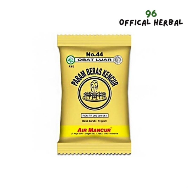 

Param Beras Kencur Air Mancur Obat luar (1 renteng 10pcs)