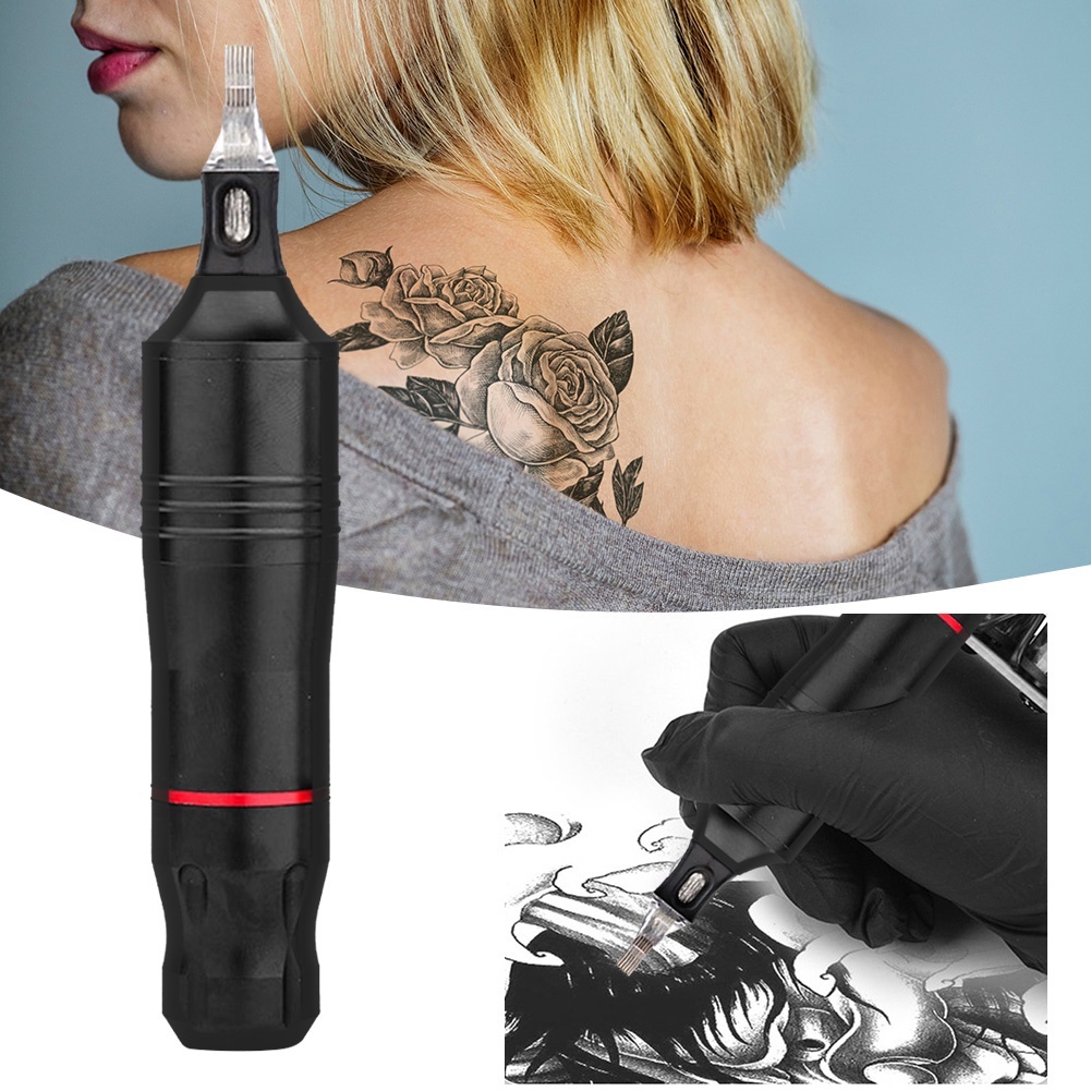 alat tato Mesin Tattoo Rotary Pen Full Set Tattoo Pen Machine Alat Tatto Tubuh Baterai isi ulang tat