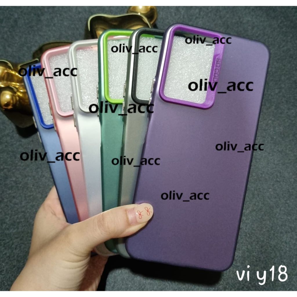 case vivo y18 y28 v30e y100 5g vivo v30 vivo v30 pro macaron case hologram so cool hybrid case