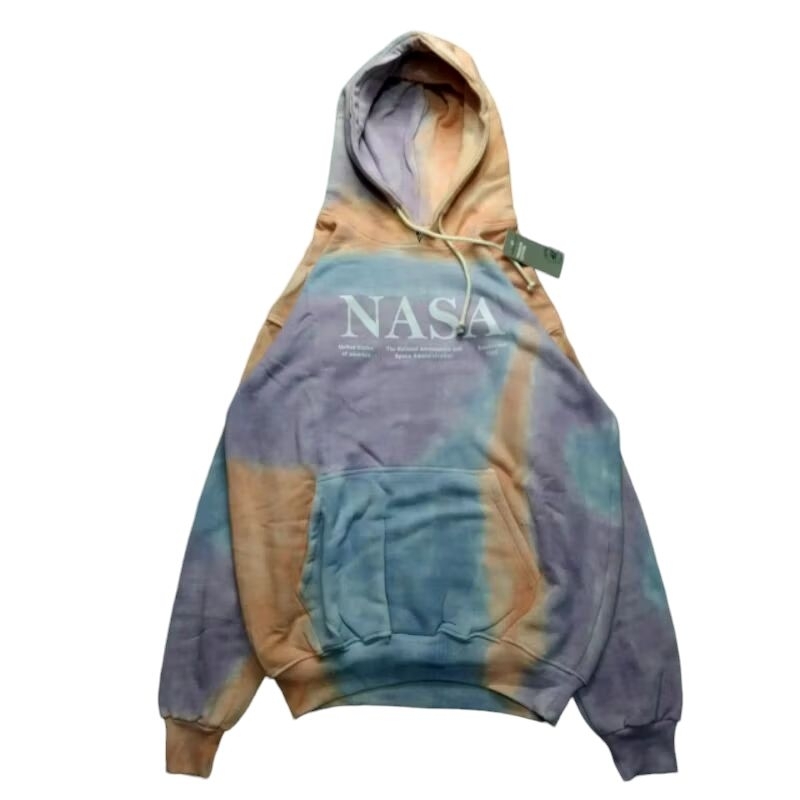 [COS]JAKET SWEATER HOODIE H&M NASA TIE DYE FULL CATTON+Tag label