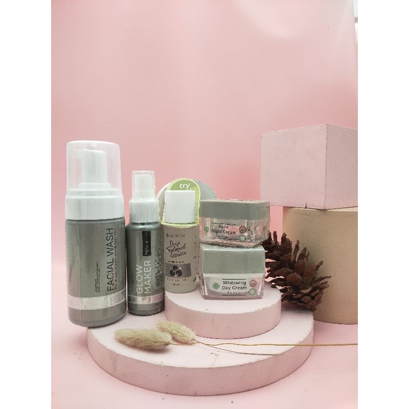 (isi 5) PAKET MG GLOW Whitening|Acne|Luminous|ultimate|WhiteCell DNA