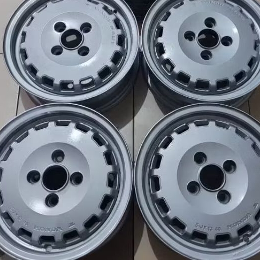 Velg OEM Honda Prelude JDM Ring 13. Made in Japan. Pcd 4x100. Wuling Ev Civic Karimun Starlet