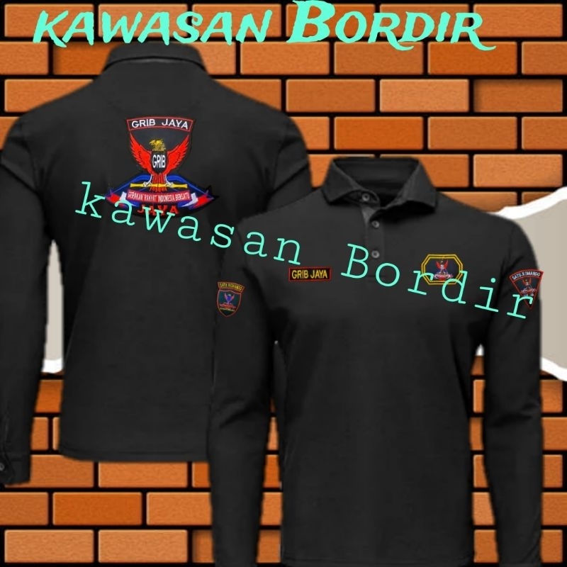Terbaru polo shirt grib jaya kaos grib jaya baju grib jaya seragam grib jaya kaos ormas grib seragam