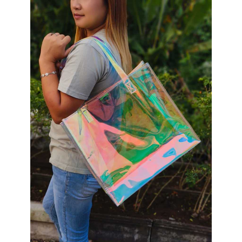 TOTE BAG MIKA HOLOGRAM BESAR DAN KOKOH ecox