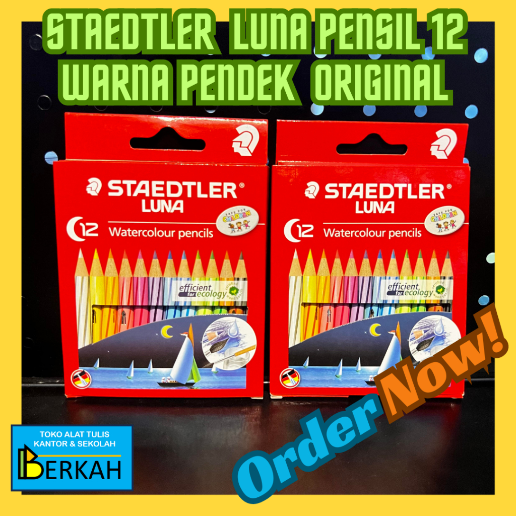 

Staedtler Luna Aquarel Pensil 12 Warna Pendek
