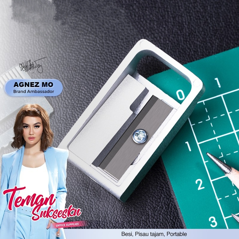 

Deli Jakarta / Deli-0596 Pencil Sharpener / Pencil Sharpener 1 Hole / Rautan Pensil Putar Pisau Tajam Material Besi Yang Lagi Viral Karakter Lucu Aesthetic Murah Berkualitas Dan Tahan Lama Model 1 Lubang / Deli X Agnez Mo