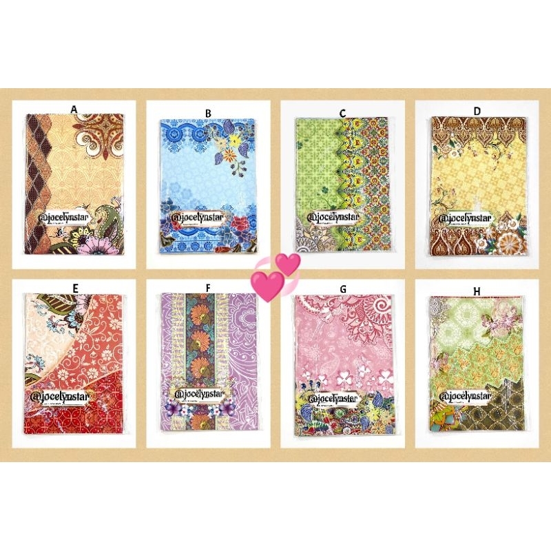 

Sampul buku batik uk kwarto / buku sidu (isi -+20 lembar)