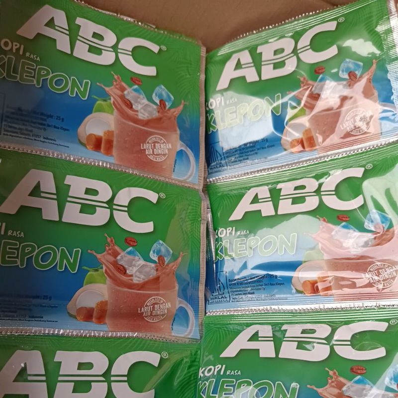 

Kopi ABC klepon [25 gram x 10bks]