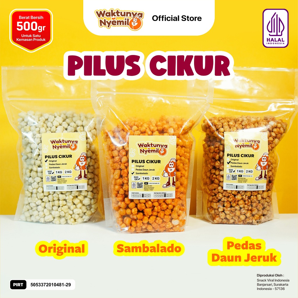 

CIKUR BANTAT 500 GR Food Snack Camilan