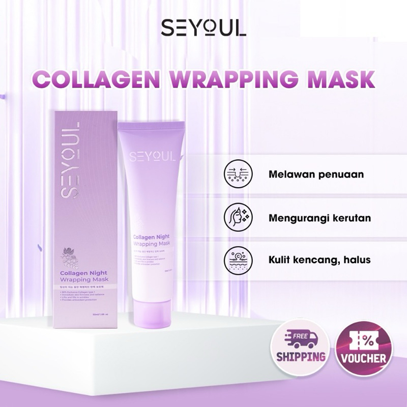SEYOUL Collagen Night Wrapping Mask 50ml /MASKER SEYOUL COLLAGEN