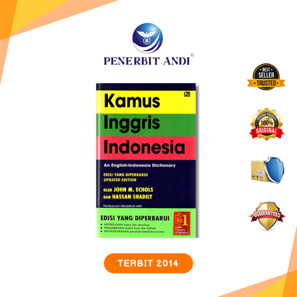 Kamus Inggris - Indonesia Edisi yang Diperbarui (Soft Cover & Hard Cover) - John M. Echols & Hasan S