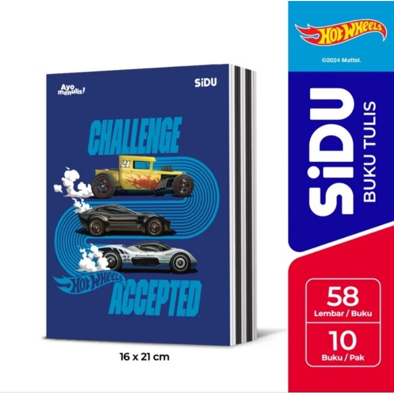 

SiDU Buku Tulis Hotwheels 58 Lembar | 1pcs