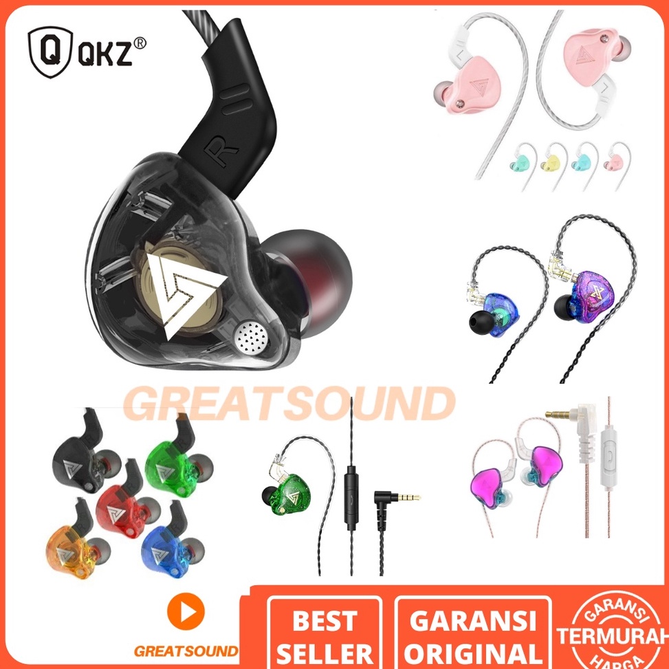 Earphone QKZ AK6 Headset QKZ AK6 HIFI PRO Sport Super Bass InEar Earphone with Microphone l E7V4