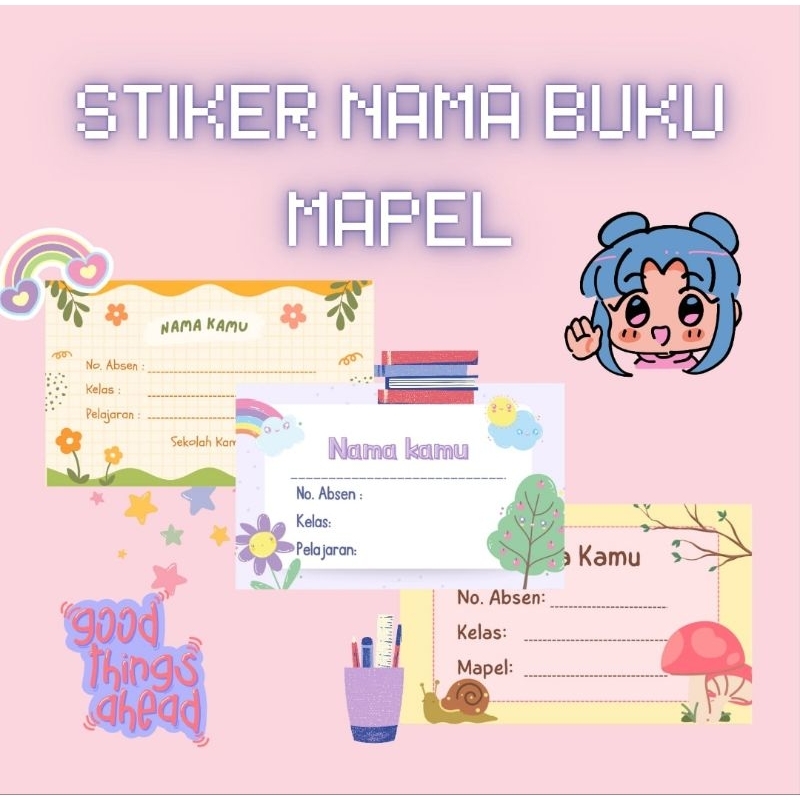 

Sticker Label Buku Pelajaran Sekolah Macam macam Tema Bebas Pilih Campur