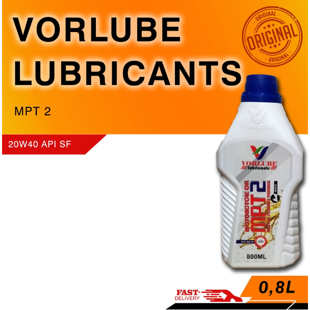 PROMO OLI VORLUBE MPT 2 800 ML / OLI VORLUBE MPT 2 0.8 L / VORLUBE MPT 2 SAE 20W-40/API SF
