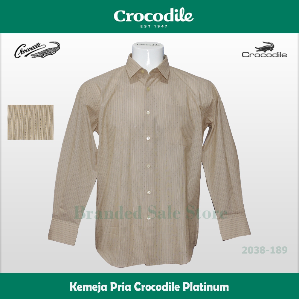 Kemeja Pria Lengan Panjang / Baju Lengan Panjang Crocodile  2038-189