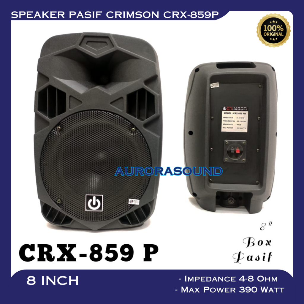 SPEAKER PASIF CRIMSON CRX 859P SPEAKER PASIF 8 INCH 8IN 8" CRIMSON CRX859P ORIGINAL
