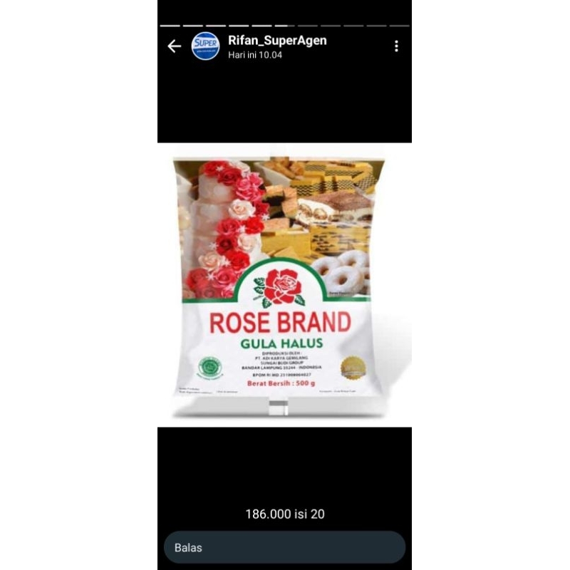 

gula halus rose brand