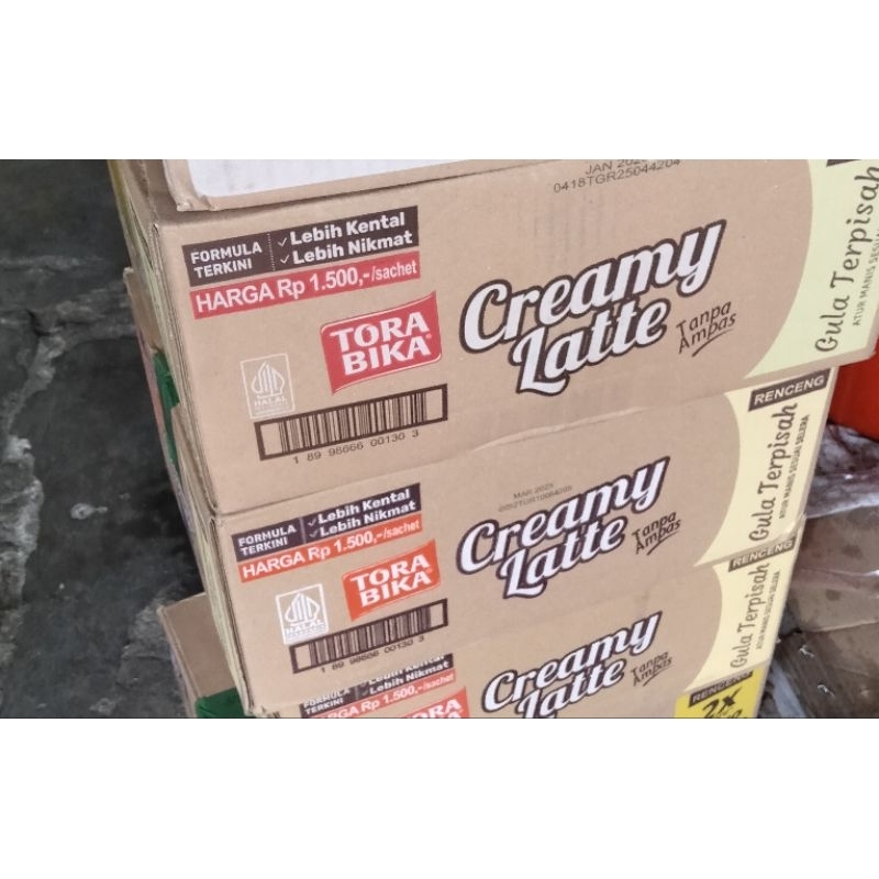 

Tora Bika Creamy Latte 1 Dus Isi 12rtg x 10's x 25g