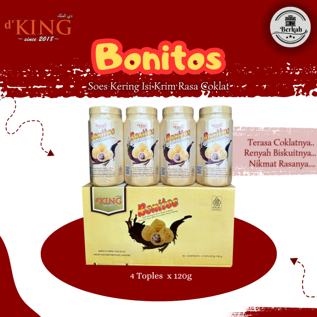 

Coklat Soes d'KING [Perdus Isi 4 Toples] - Ready Stok dan BPOM Terjamin