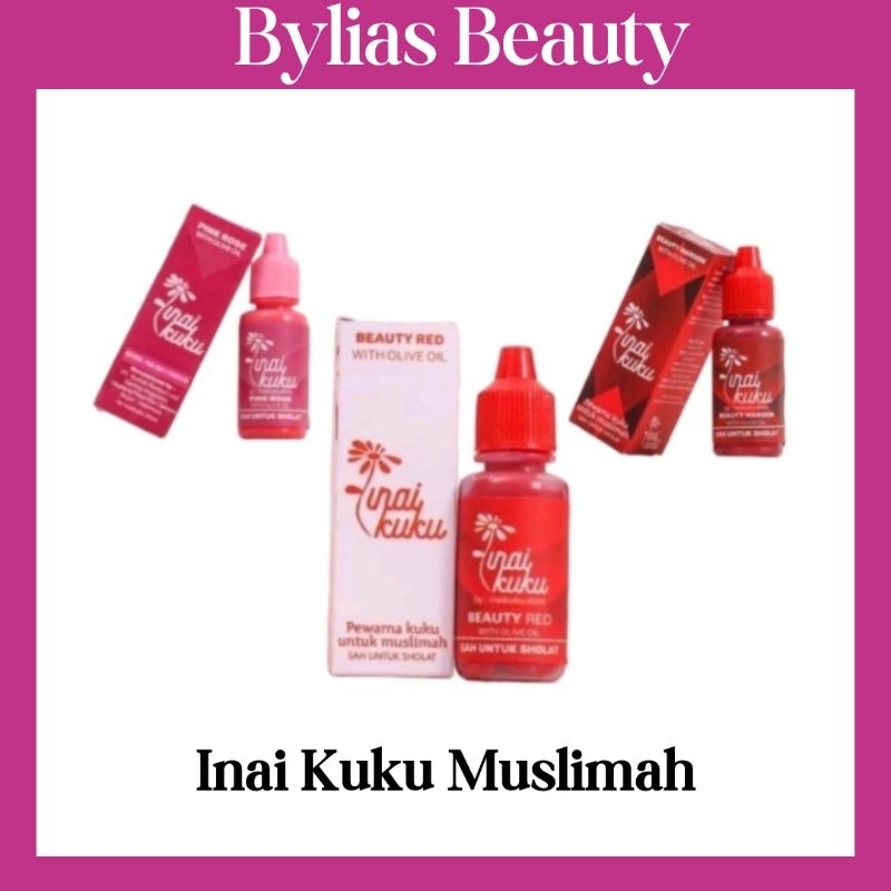 Inai Kuku Muslimah - Maroon | Merah