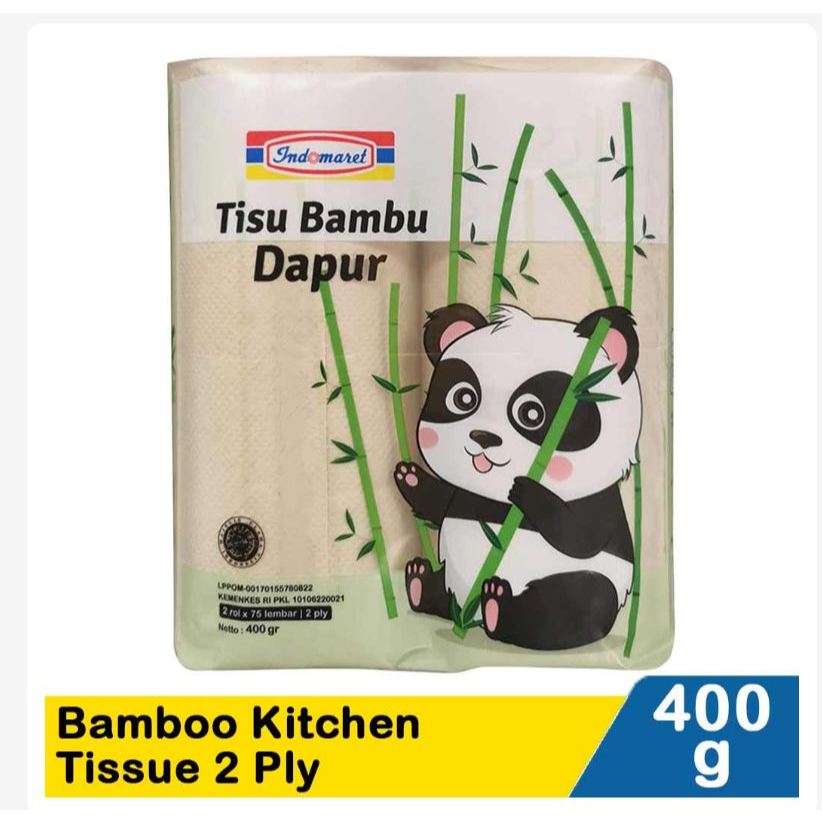 Indomaret Bamboo Kitchen Tissue / Indomaret tisu bambu dapur 2 Ply 2x75's