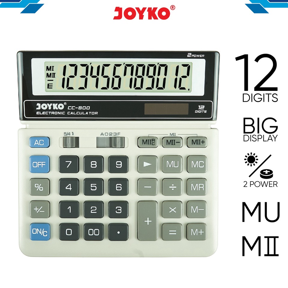 

Calculator Kalkulator Joyko CC8 12 Digits KODE C7B6