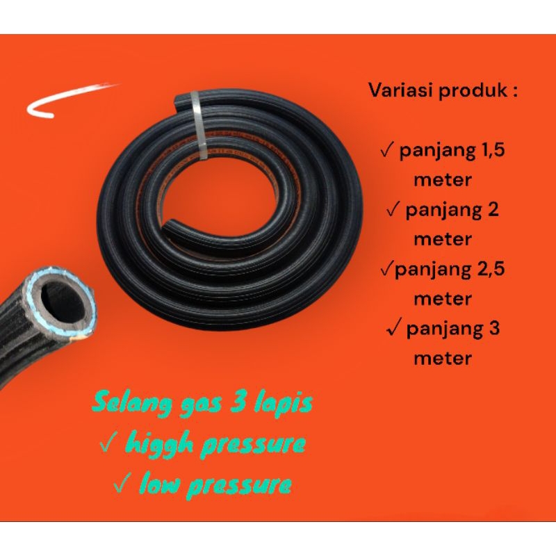 SELANG 3 LAPIS REGULATOR KOMPOR GAS
