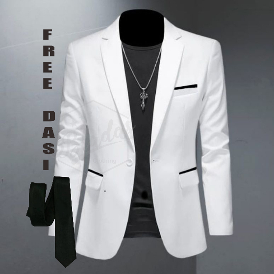 Jas Pengantin /Jas Blezer Pria/Jas Pormal Pria/jas pria Putih