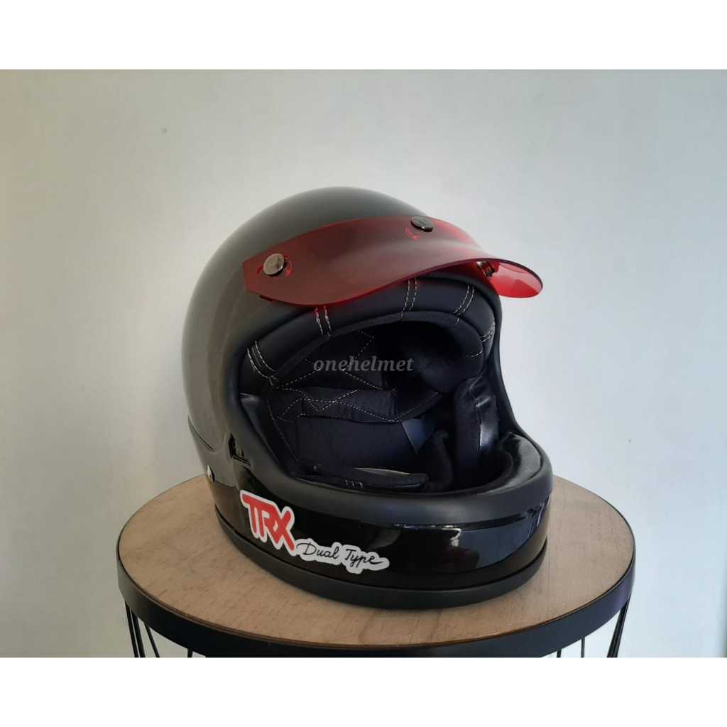 Helm TRX custom classic-Helm TRX polos terbaru