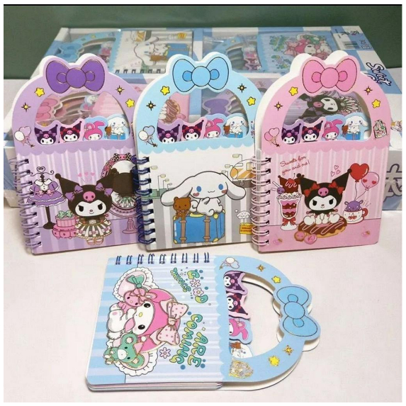 

[FAFAFA] Memo Mini Sanrio Model Tas dengan Pembatas / Notebook Mini SANRIO Model Tas dengan Pembatas