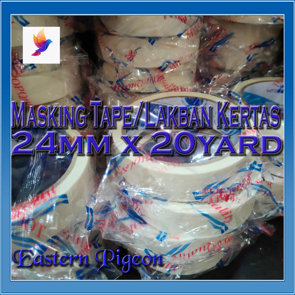 

Lakban Kertas 24mm x 20yard Paper Tape High Quality