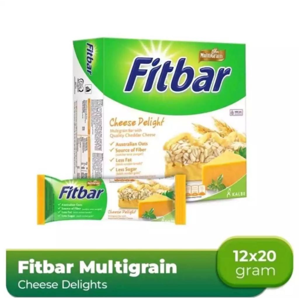 

FITBAR MULTIGRAIN - CHEESE DELIGHT - 1 BOX (12 pcs x 20 g)