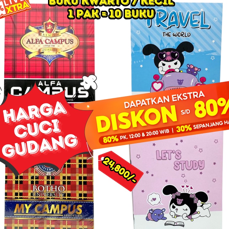 

Dijual BOS Buku Tulis Kecil 38 Lembar CAMPUS Isi 1 BukuBuku Tulis XBook KwartoBuku Sekolah Bergaris