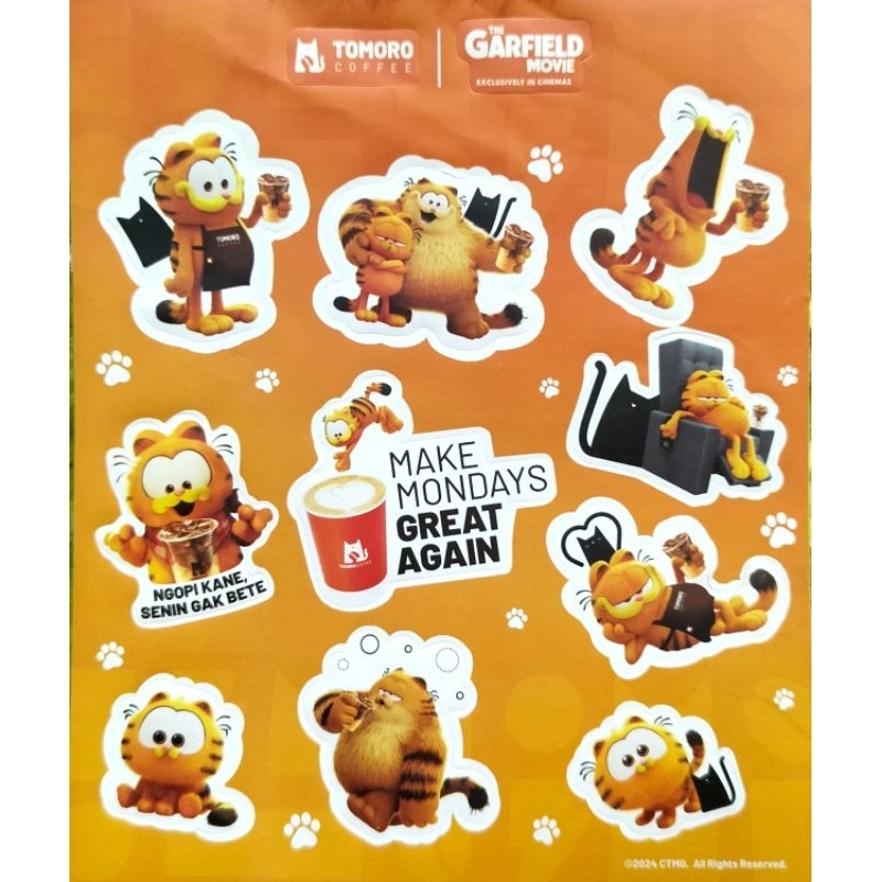 

Sticker Tomoro Coffee x Garfield