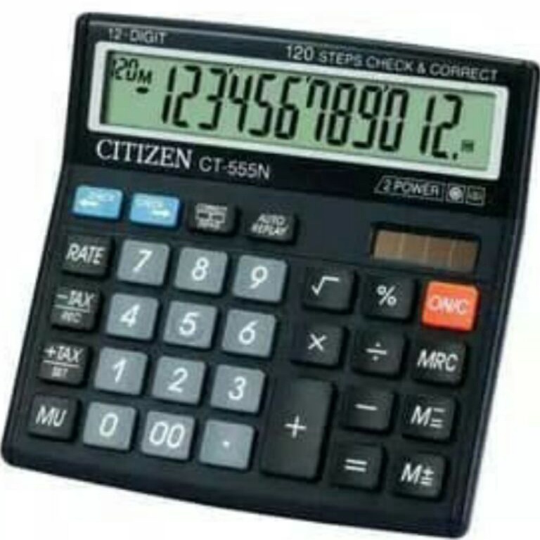 

KODE H58E COD Alat menghitung Kalkulator Citizen CT555N 12 Digits Auto Replay termurah