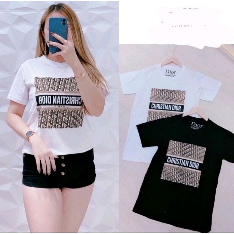 [ NEW ] KAOS HITAM WANITA CHRISTIAN DIOR
