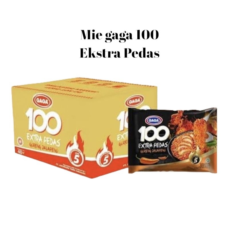 Gaga Mie 100 Ekstra Pedas Jalapeno ( 1Dus )