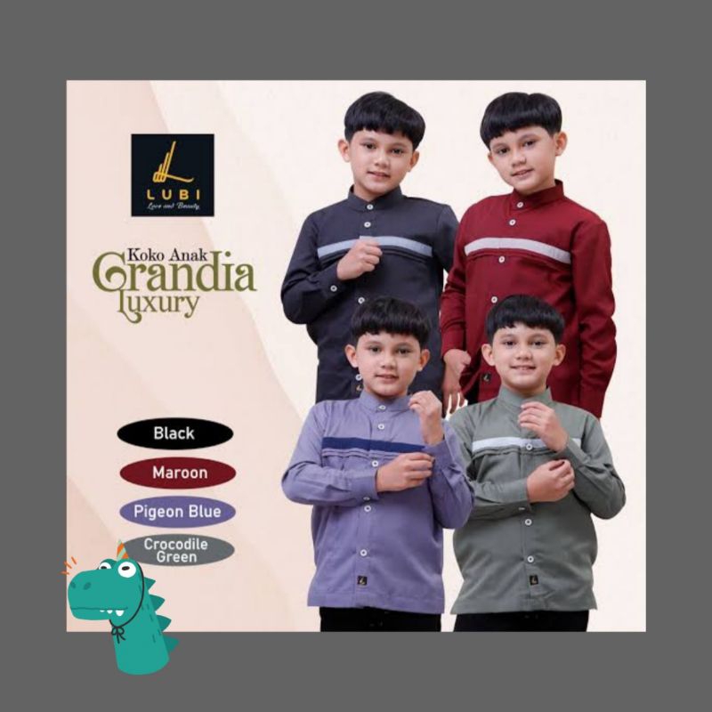 KOKO ANAK GRANDIA CROCODILE GREEN M/KOKO ANAK UMUR  3-4