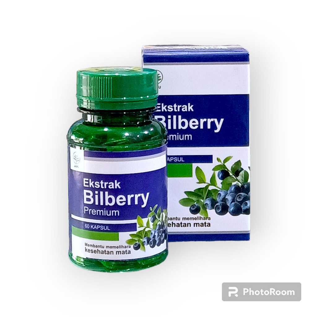 Kapsul Ekstrak Bilberry Herbal Kesehatan Mata | herbal nutrisi mata Bilbery ( Vitamin Mata )