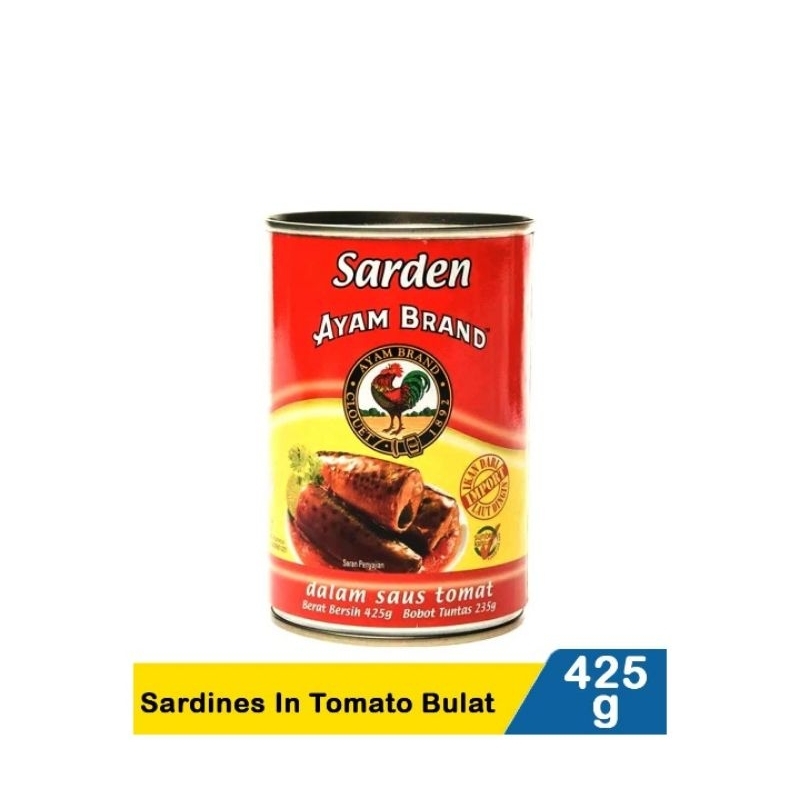 

Ayam Brand Sardines In Tomato Bulat 425G
