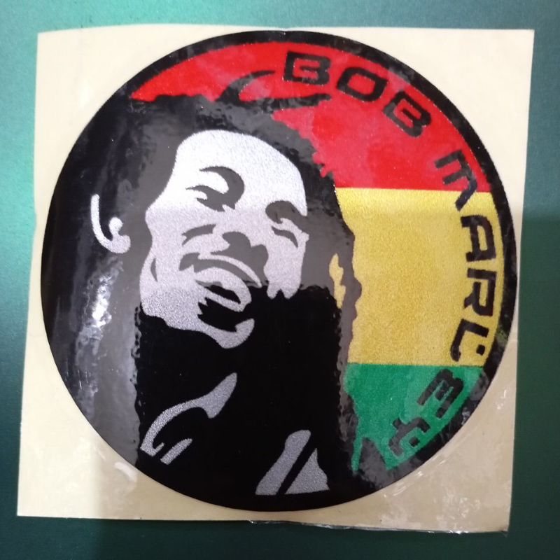 

stiker gambar bob Marley