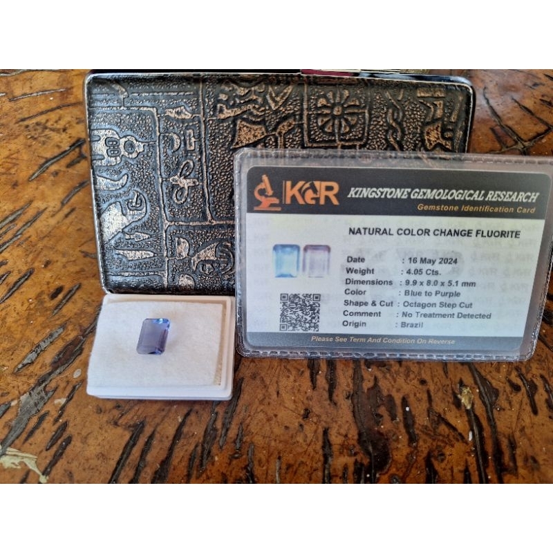 Batu Permata Natural Color Change Fluorite / CCF