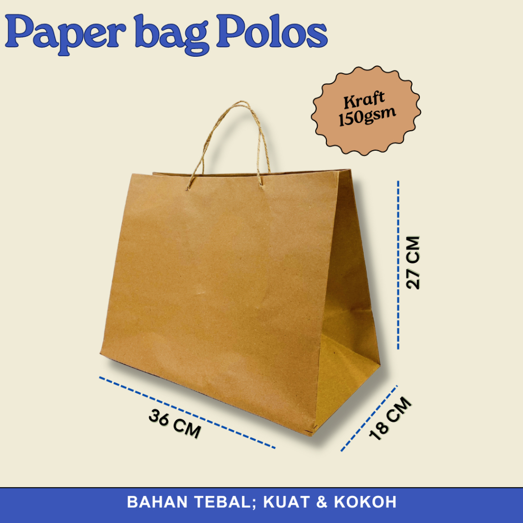 

Paper Bag / Paperbag Jumbo / Paperbag Box sepatu ukuran 36 x 18 x 27cm